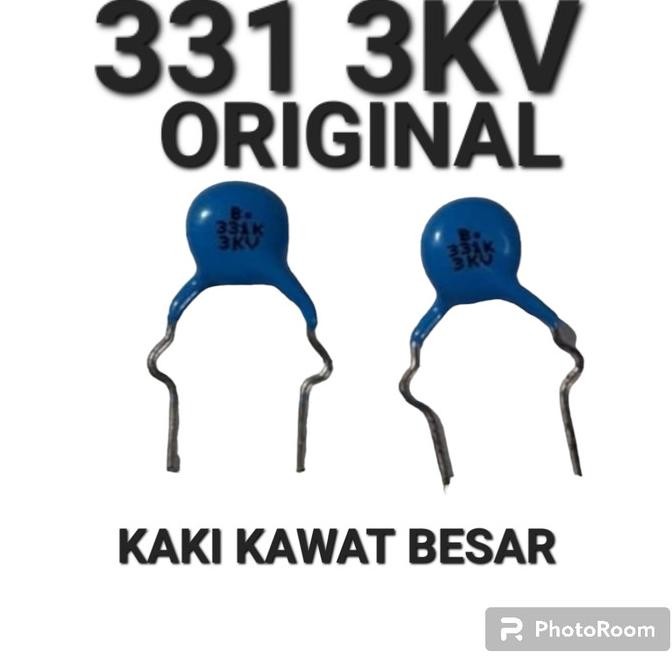 Terbaru (6) kapasitor capasitor 331 3kv 3000v 3.000v 2kv 1kv 2000v 1000v tojil4 Juara