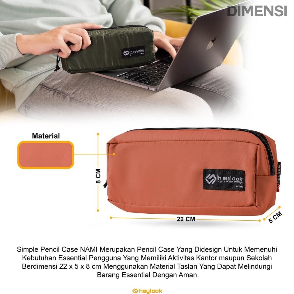 

HEYLOOK Official - Tempat Pensil NAMI Kotak Pensil Simple Pencil Case Kostak Anak Atk Sekolah Kuliah Kantor Kerja murah
