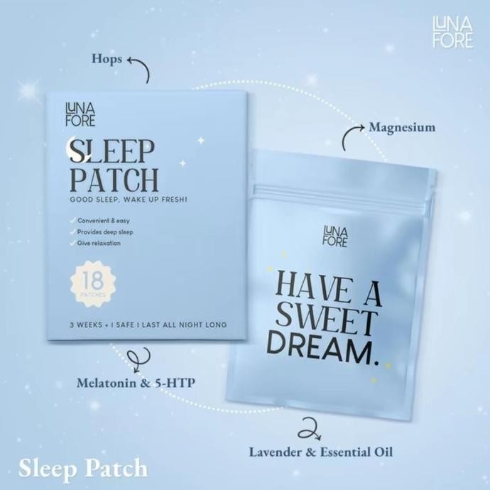Lunafore Sleep Patch Original/Sleep Patch/Koyo Bantu Susah Tidur