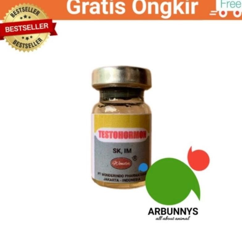 Terlaris Testohormon untuk hewan jantan penggacor burung 2ml Terbaru