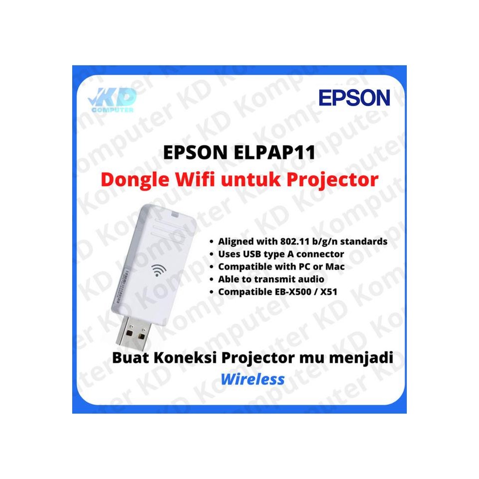 Wireless Wifi USB Wifi Dongle For Proyektor Epson ELPAP 11 Original