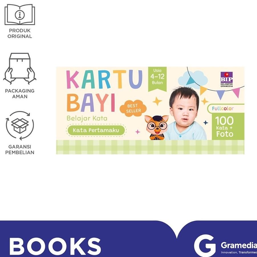 baru  Kartu Bayi Belajar Kata: Kata Pertamaku (4-12 bulan)