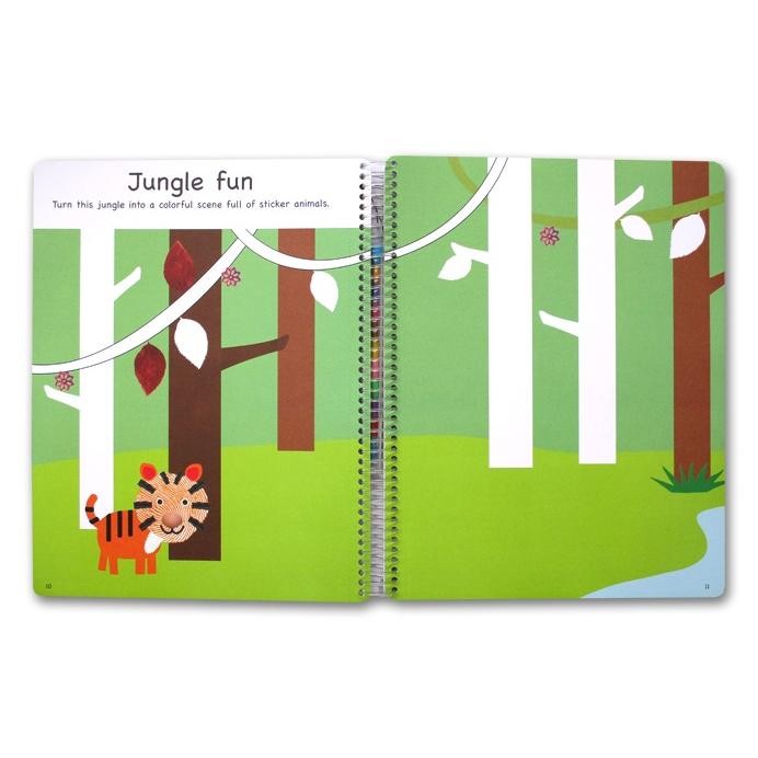 baru  [Priddy Books] Priddy Books Alphaprints Create Your Own With 400 Sticker & Multicolor Crayon