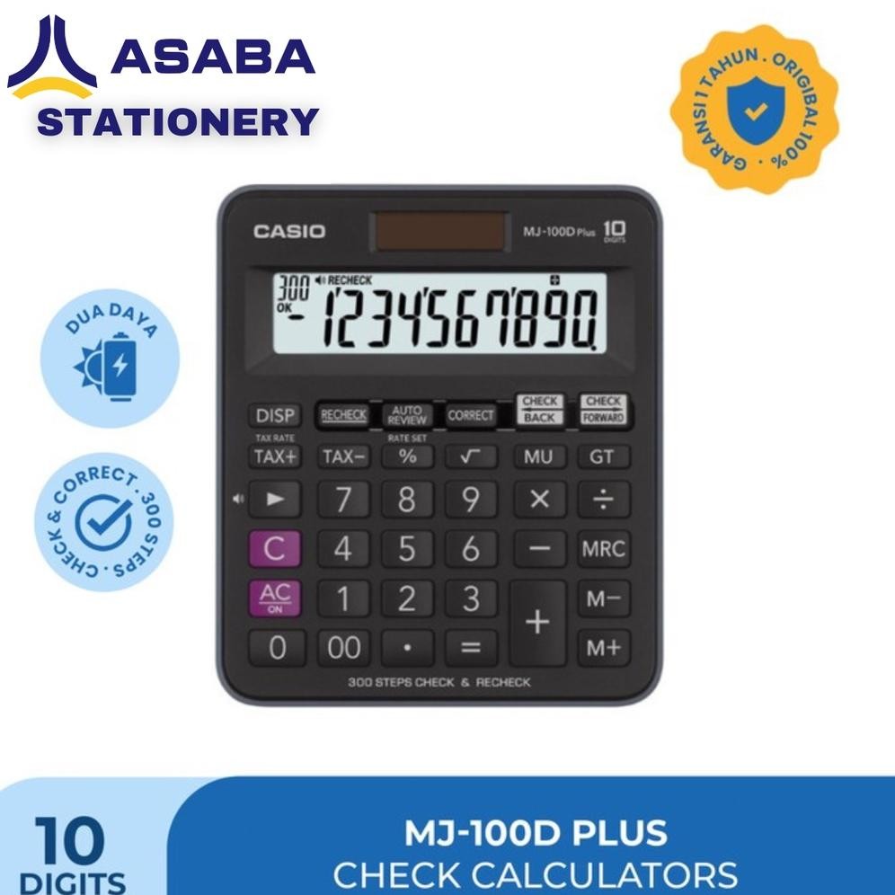 

baru !!! Asaba Stationery - Kalkulator Dagang/Toko Casio MJ-100D PLUS