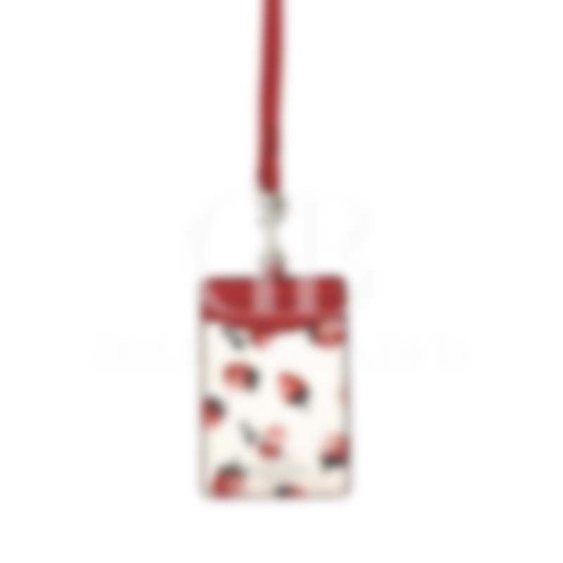 

ID Lanyard Strawberry Printed Collection Card Holder (F 23679)