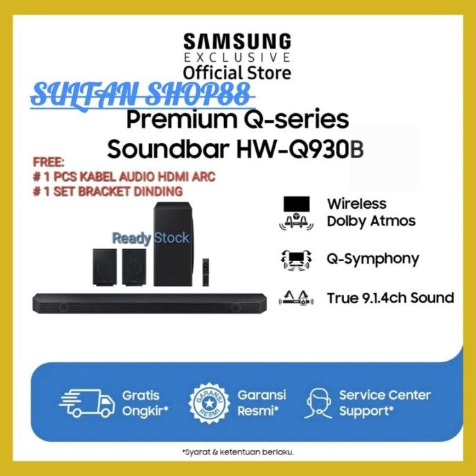 SOUNDBAR SAMSUNG HWQ930B TRUE 9.1.4 CH WIRELESS DOLBY ATMOS I HW-Q930B