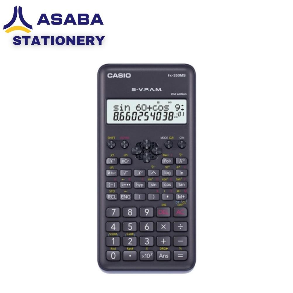 

Asaba Stationery - Kalkulator Sekolah/Kuliah Casio FX-350MS 2nd Edition murah