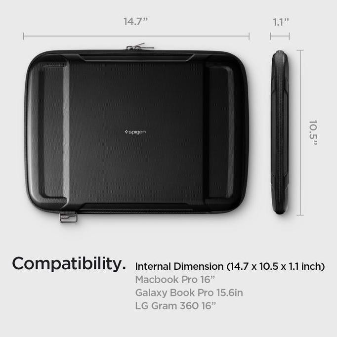 Tas Laptop Macbook Pro 14/16 2021 Spigen Rugged Armor Pro Sleeve Case For New Stok