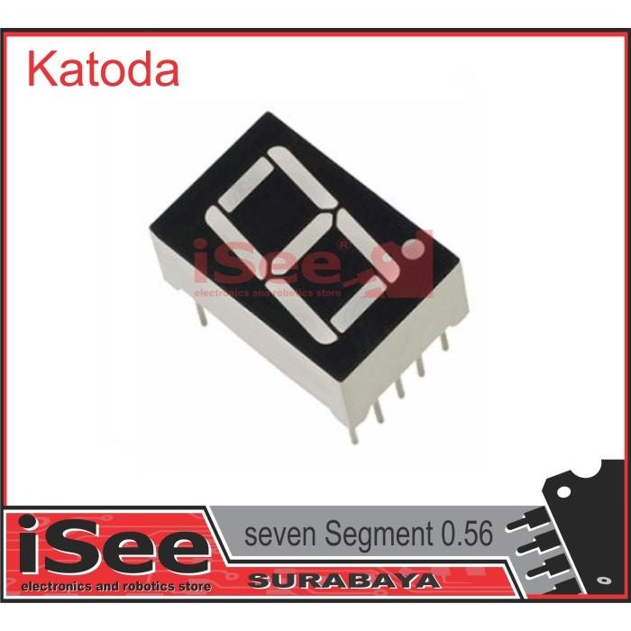seven Segment 0.56 Inch Red Super Bright Common katoda