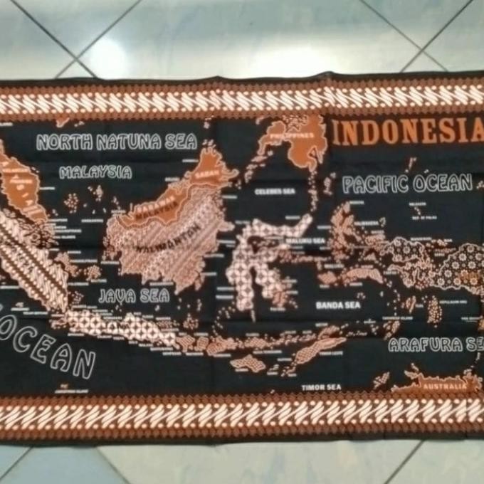 

[[ DOBY / PETA BATIK INDONESIA MAP 2021 UPDATE TERBARU KUALITAS EKSPORT GIFT BEST SELLER