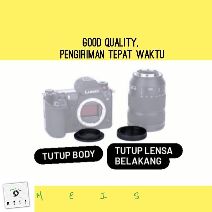 Murah Tutup Body & Lensa Lumix GX7 GX8 GX9 GX85 - Panasonic Rear Cap Non COD