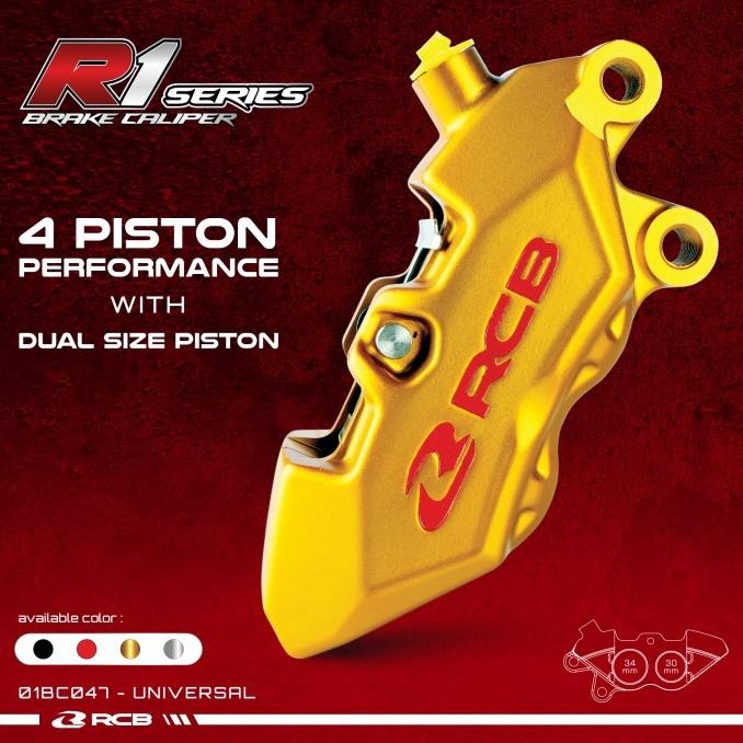New Kaliper 4 Piston RCB R1 Series Universal