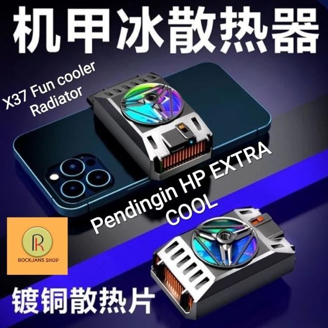 X37 Funcooler Radiator Pendingin Hand Phone Cooler Hp - X37 New Stok