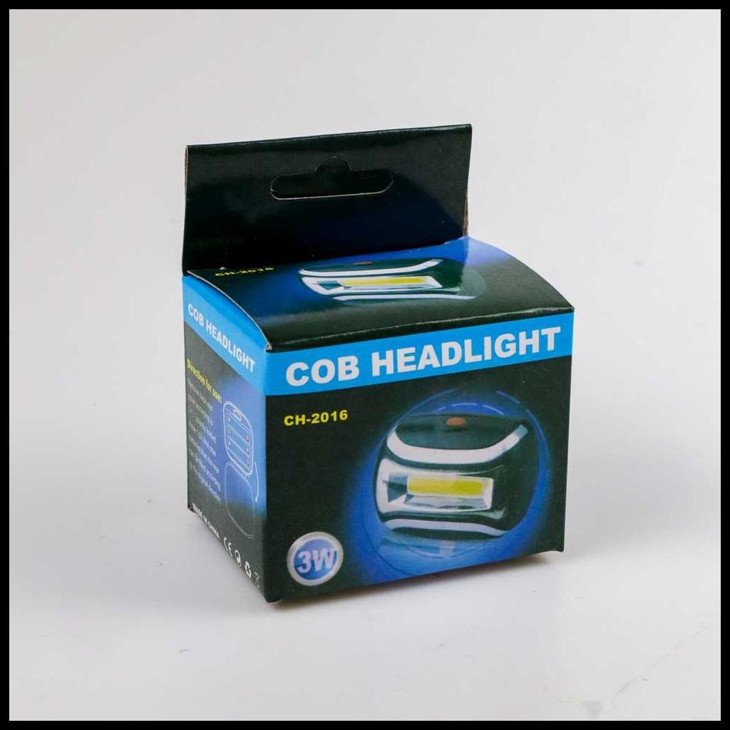 HEADLAMP SENTER CAS KEPALA LED SENTER CAMPING HEADLIGHT FLASHLIGHT 3 MODES WATERPROOF - LAMPU KEPALA