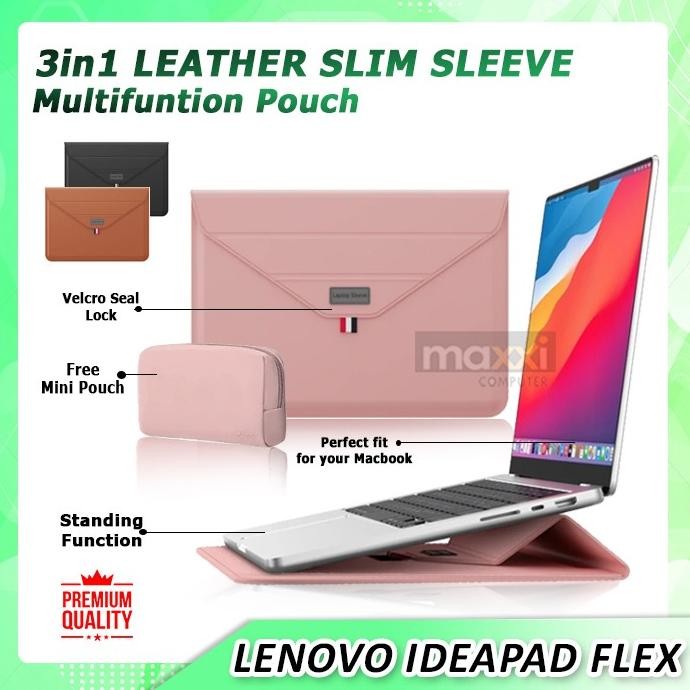 Sleeve Stand Laptop Lenovo Ideapad Flex 5 5I 7 14 Inch Sarung Tas Case New Stok