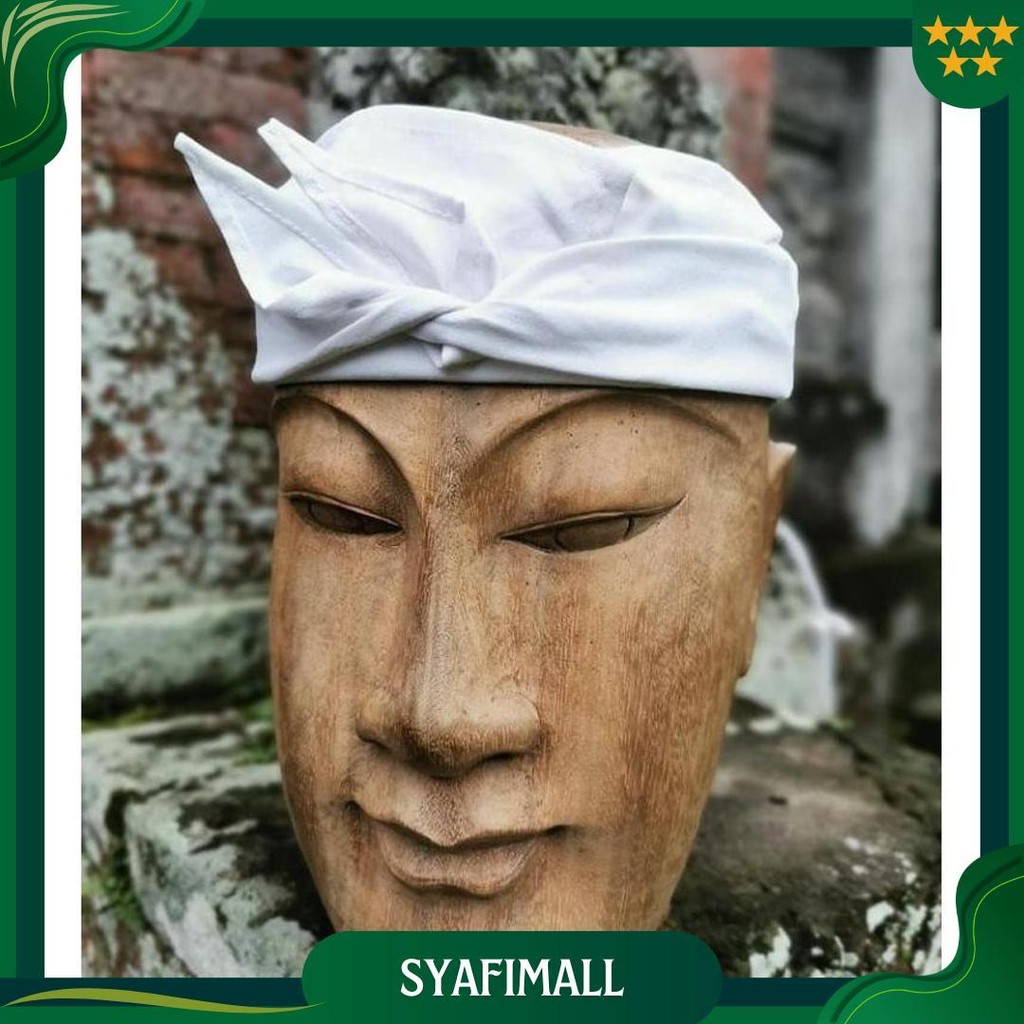 Udeng Nayah Putih Polos || Udeng Setengah Jadi || Udeng Asli Bali Siap Kirim