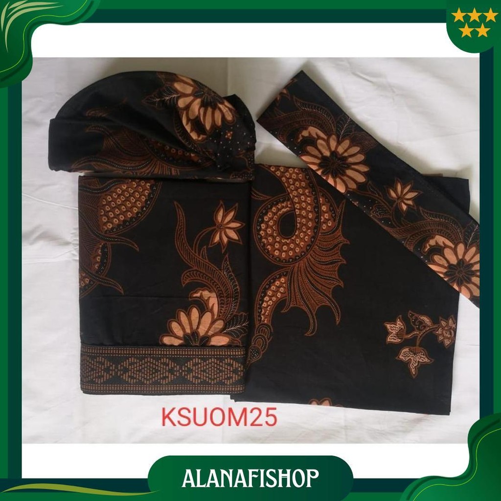 Set Couple Batik Klasik - Kamen, Saput & Udeng Setengah Jadi 25 Siap Kirim