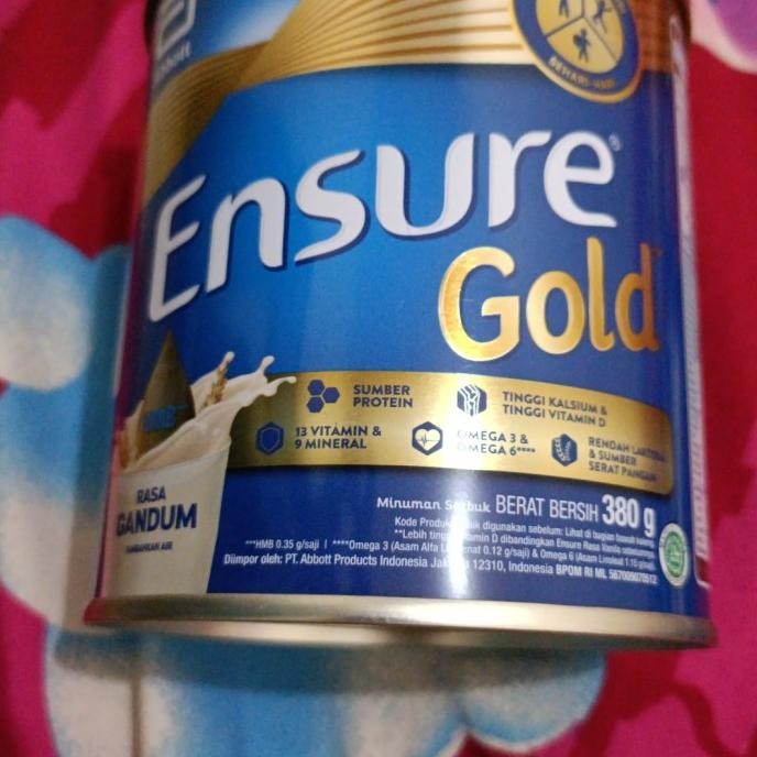 

ENSURE GOLD SUSU NUTRISI LANSIA RASA GANDUM & VANILA 380 GRAM TS