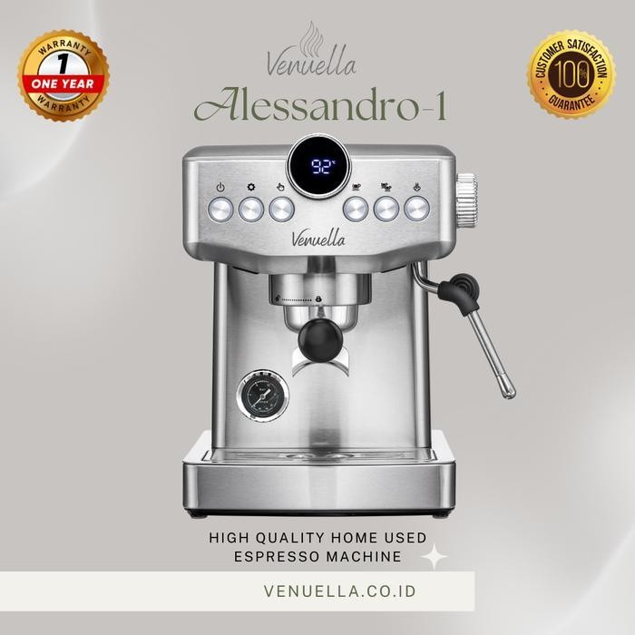 Mesin Kopi Espresso Rumahan Alessandro 1 - Venuella Home Specialist Espresso Machine Original Dan Te