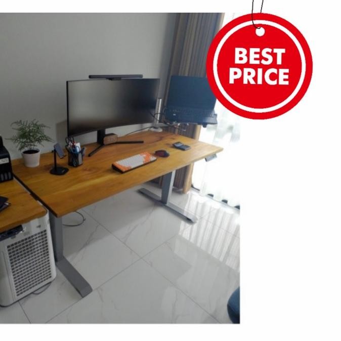 Meja Kayu Komputer / Setup Pc / Meja Gaming Komputer / Meja Komputer New Stok