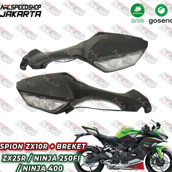 Terlaris Spion Zx10R Pnp Plus Bracket Adaptor Zx25 / Ninja 250Fi / Ninja 2018 Ready Stok