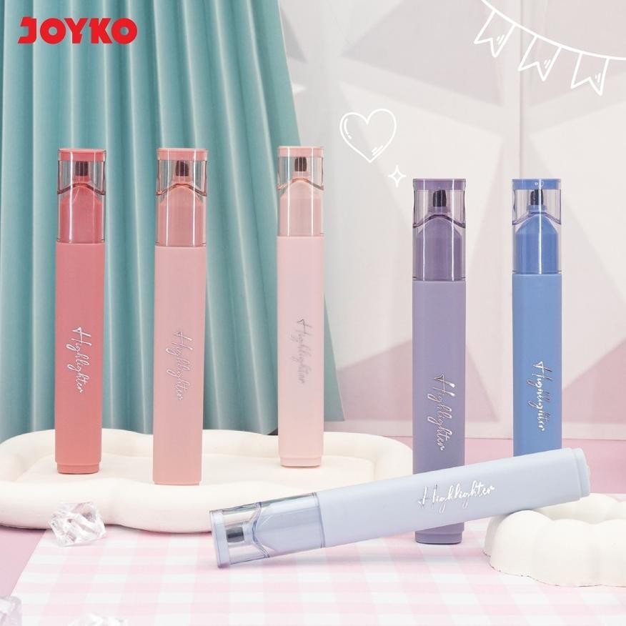 

er-56 gd-90 Joyko Highlighter HL-99-6 Morandi Soft Color / Spidol Penanda Isi 6 Warna Original Terlaris