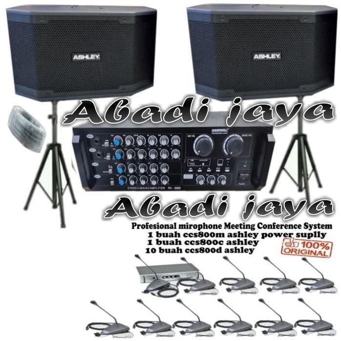Terlaris New Paket Sound System Ashley Ruang Rapat Dan Mic Conference System