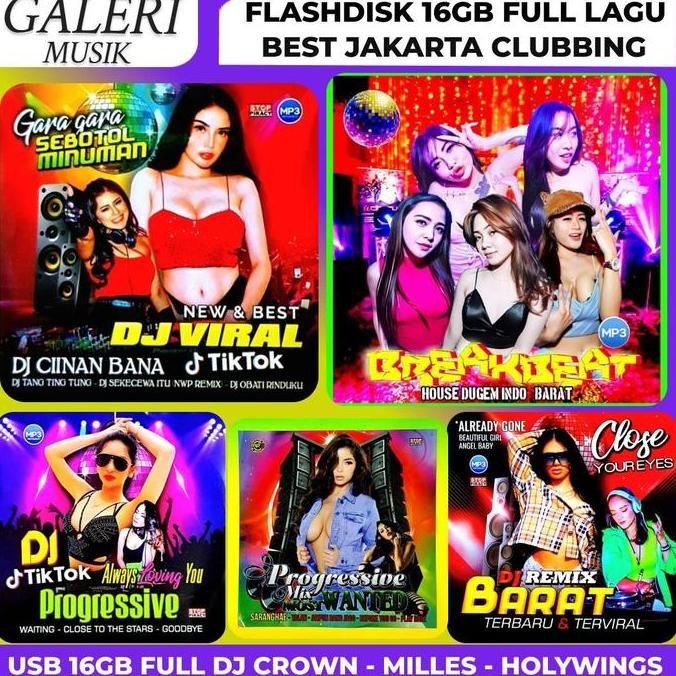 Flashdisk Bonus Mp3 Club Dj Crown - Milles - Hollywings Terbaik