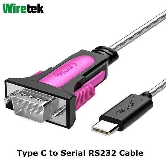 Kabel Type C To Serial Rs232 Ftdi Chipset 1.5Meter Wiretek New Stok
