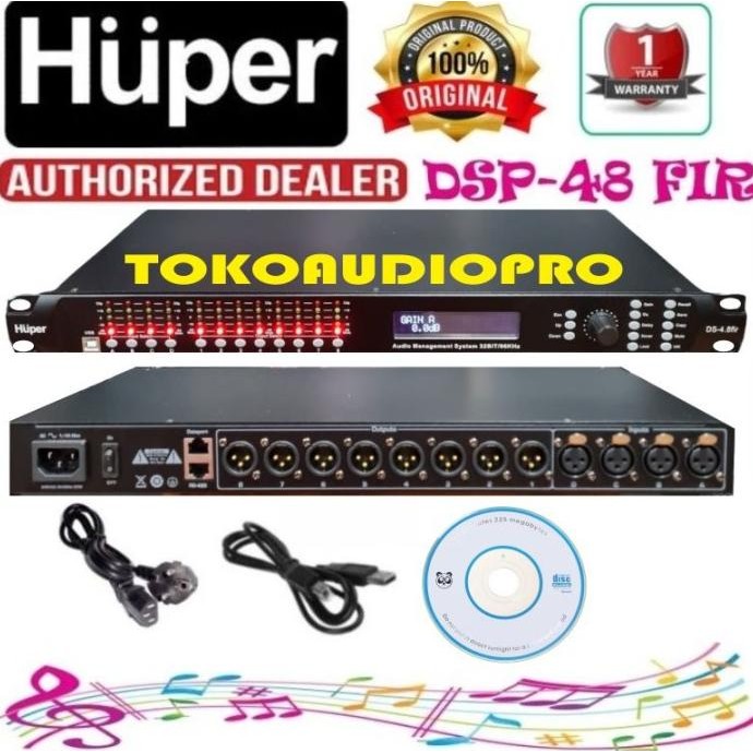 Terlaris Dlms Huper Dsp48Fir 4 In 8 Out Speaker Management Huper Dsp-48 Fir
