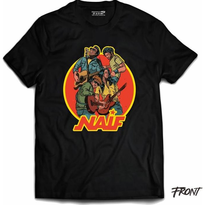 new  T-shirt Merchandise Band Naif Spesial Edition Anniversary 23Th Basic Katun Combed murah