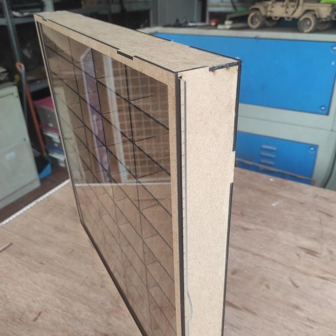 baru  Rak Hot Wheels isi 50 bhn mdf clear coat anti jamur pintu akrilik 2mm murah