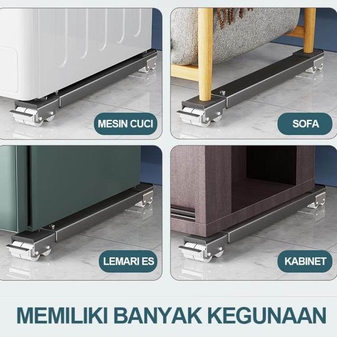 RODA LEMARI PORTABLE RODA KULKAS / TATAKAN KULKAS / KAKI KULKAS /