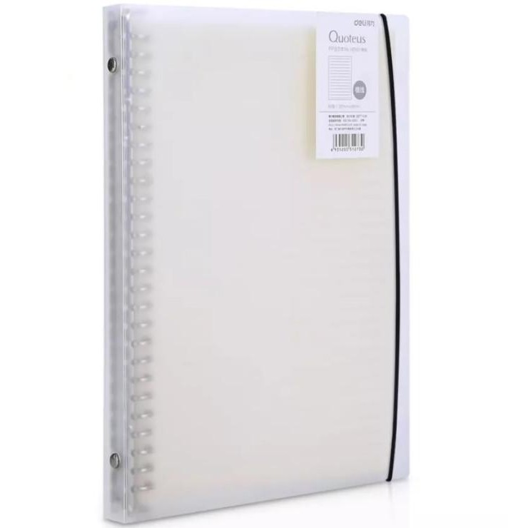 

new !!! BINDER NOTE B5 MAP BINDER RING B5 26RING TRANSPARAN DELI HB560 QUOTEUS murah