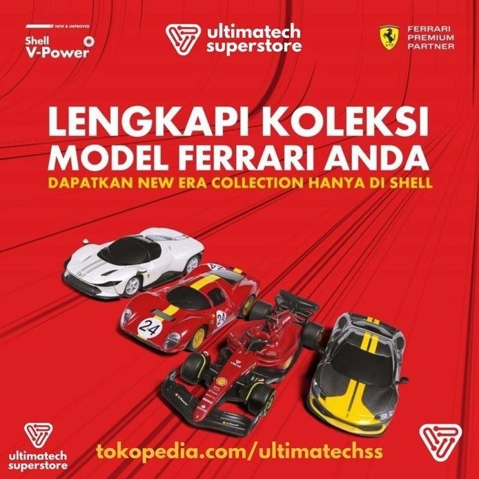 baru  Shell Ferrari 330 P4, Daytona SP3, 296 GTB, F1 75 1:41 Burago Complete murah