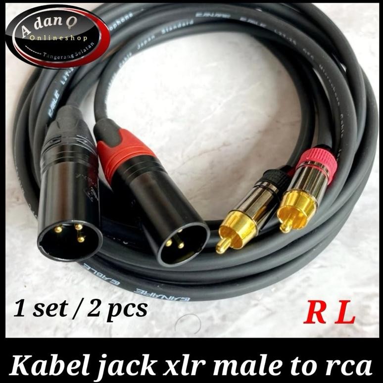 ready  Kabel rca to xlr male / kabel xlr male to rca