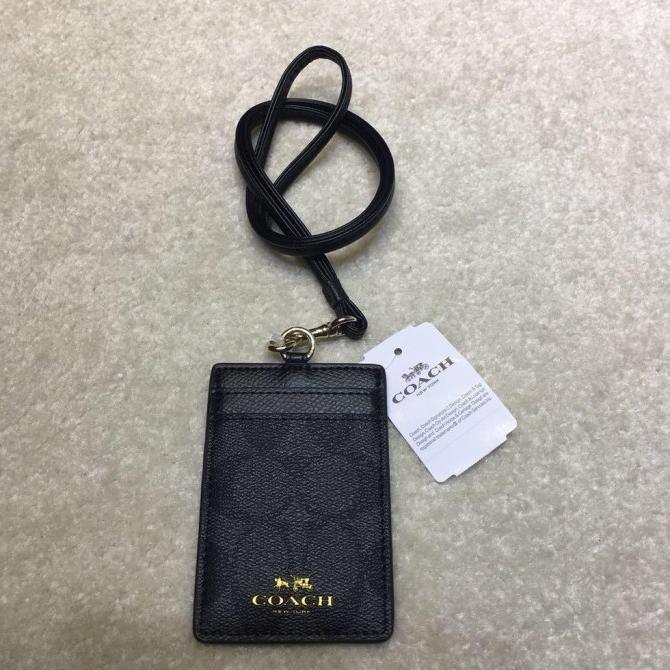 

new !!! LANYARD COC 65573 ID LANYARD SIGNATURE CANVAS BLACK ORIGINAL murah