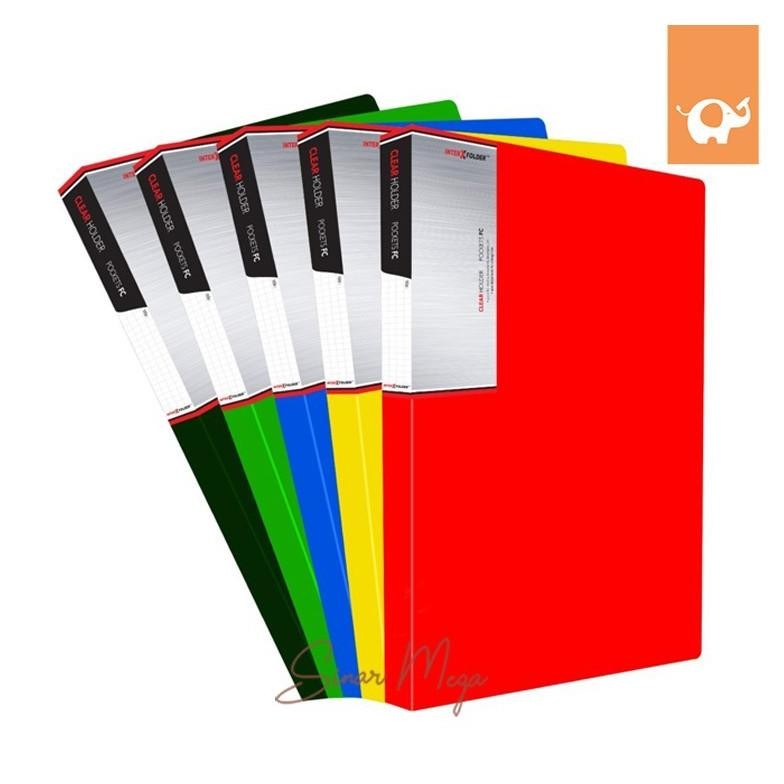 

LI34 hjg-7 Inter X Clear Holder Isi 40 Pocket Varian Warna-Warni/ Map Murah Original Termurah