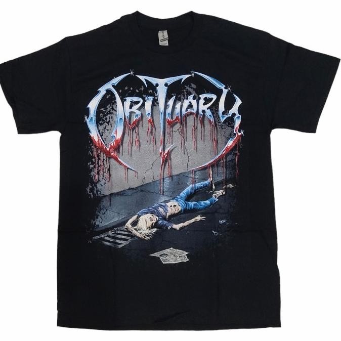 new  OBITUARY SLOWLY WE ROT T-SHIRT murah
