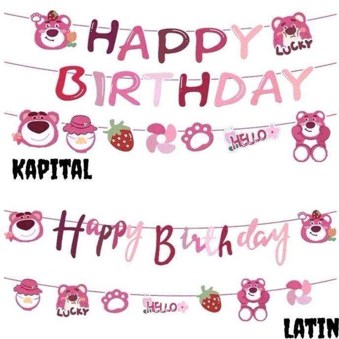 ready  BANNER HAPPY BIRTHDAY LOTSO murah