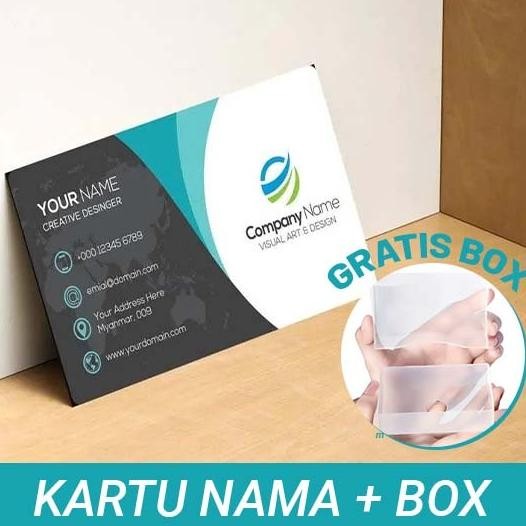 

new !!! Cetak Kartu Nama Ukuran Standar (9x5,5cm) Bahan AC 260 1 Sisi murah