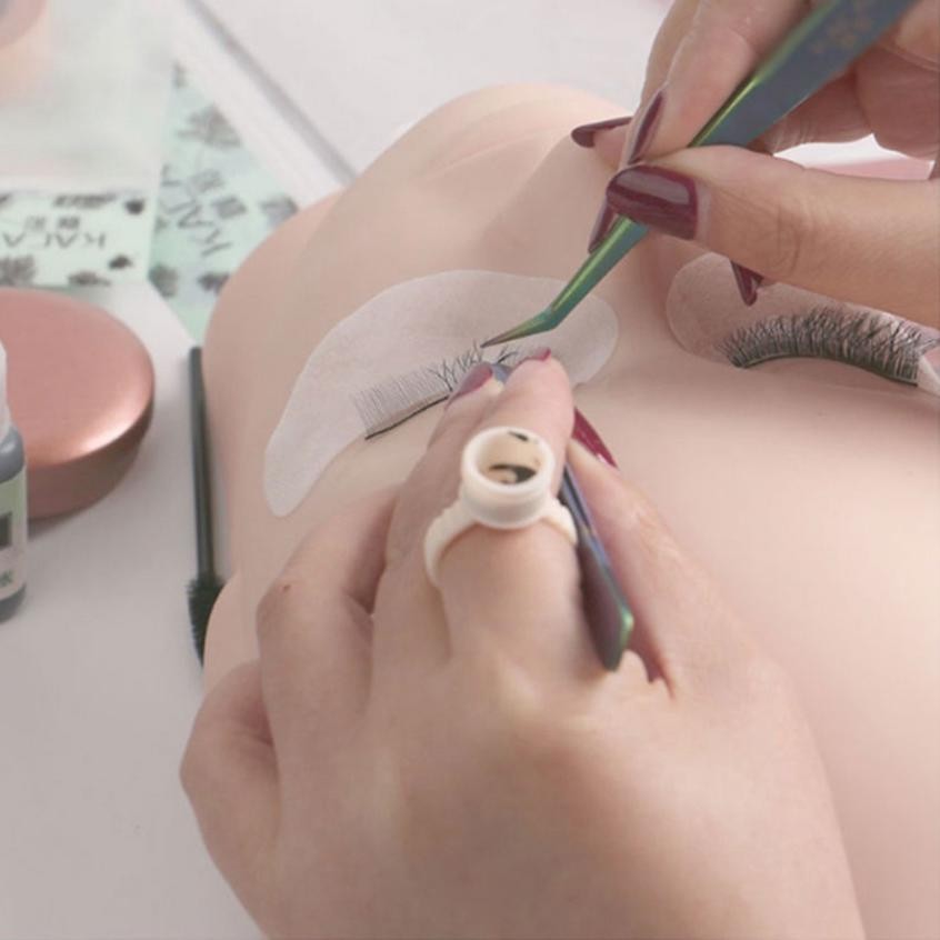 Premium Model Kepala Silikon Untuk Latihan / Kepala Manekin / Kepala Pelatihan Untuk Ekstensi Bulu M