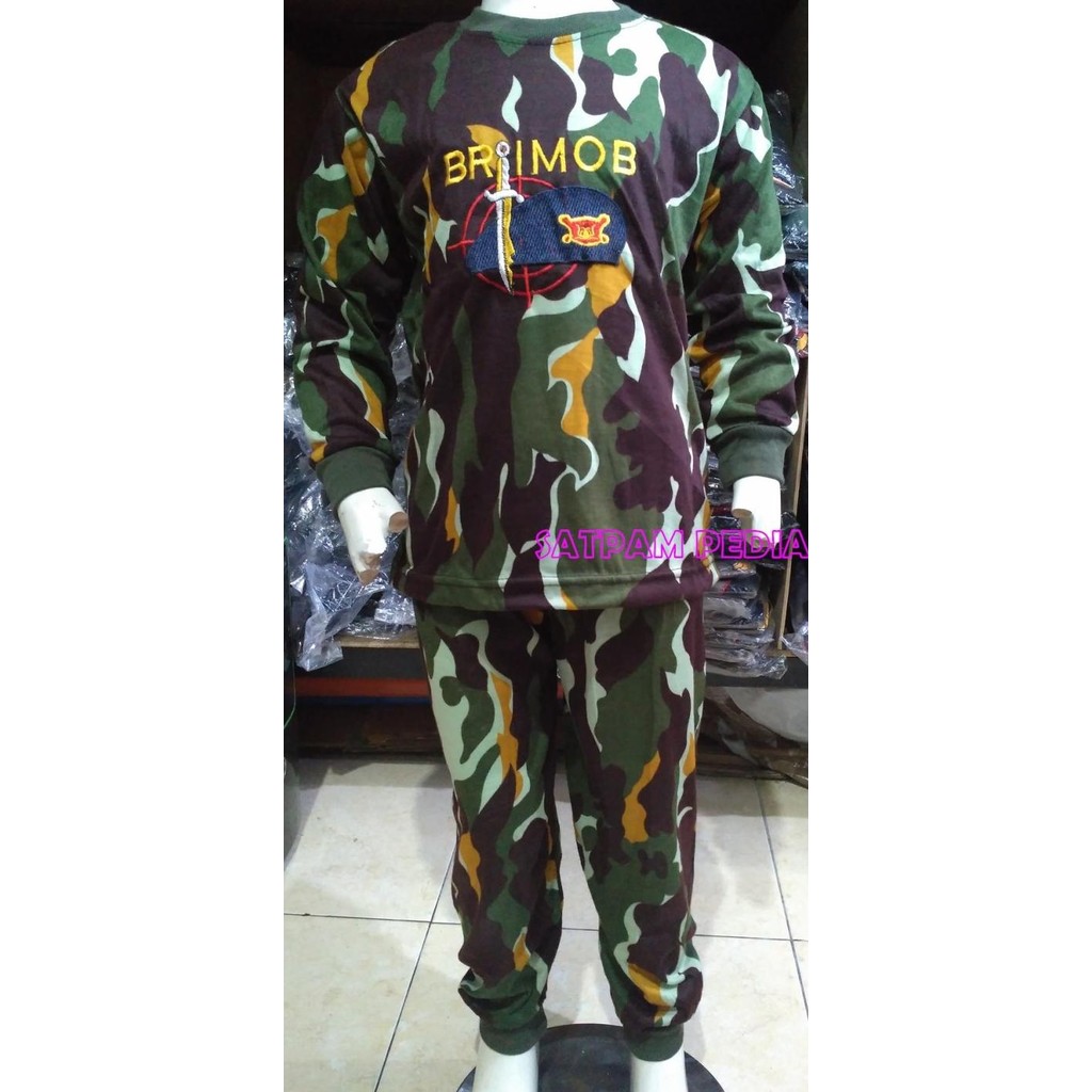 KAOS ANAK GAMBAR BRIMOB LORENG - KAOS ANAK BRIMOB