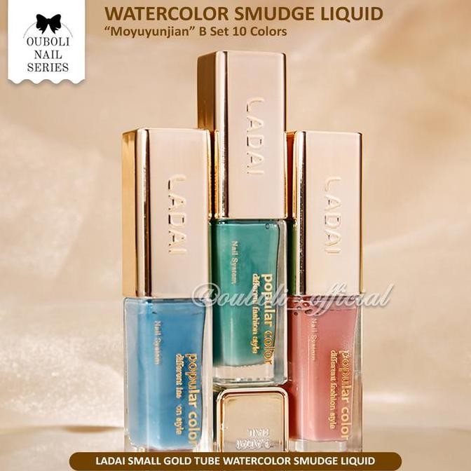 

TERLARIS - LADAI SMALL GOLD TUBE WATERCOLOR SMUDGE LIQUID 10COLORS "INK RAIN CLOUDS