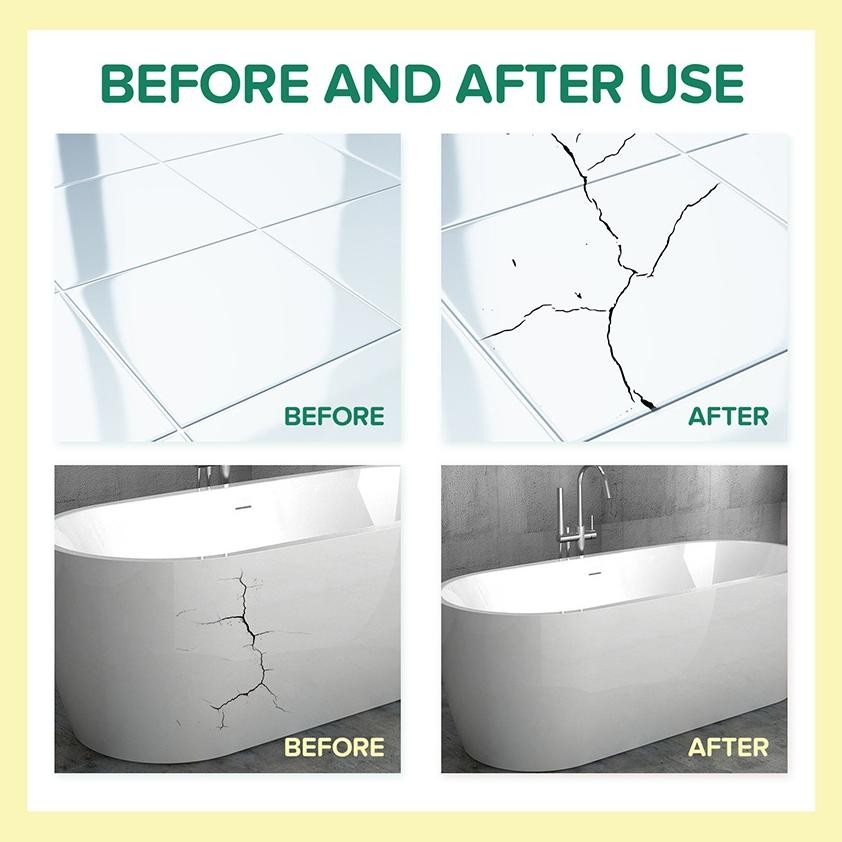 Premium Lem Keramik AB Pecah Pasta Perbaikan Ubin Tahan Air Bak Kamar Mandi Perekat Keramik Lem AB P