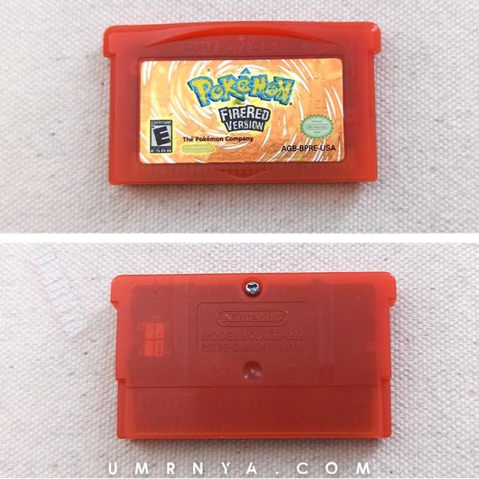 Original Pokemon Fire Red Firered Version Nintendo Gameboy GBA SP DS murah