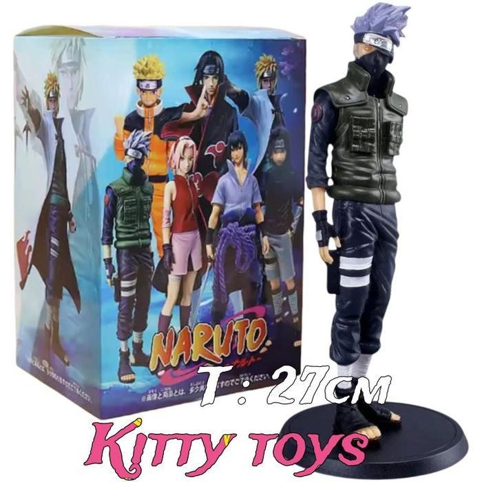 Action Figure Pajangan Naruto Shippuden Sasuke Kakashi Sakura Figur