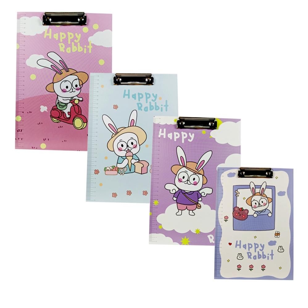 QIG-1722 Murah Meriah Clipboard F4 Rabbit / Papan Jalan / Papan Ujian Rabbit / Alas Ujian Premium Or