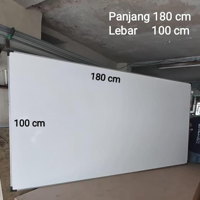 

TERBARU - Whiteboard besar 100 x 180 cm papan tulis besar 180 x 100 cm