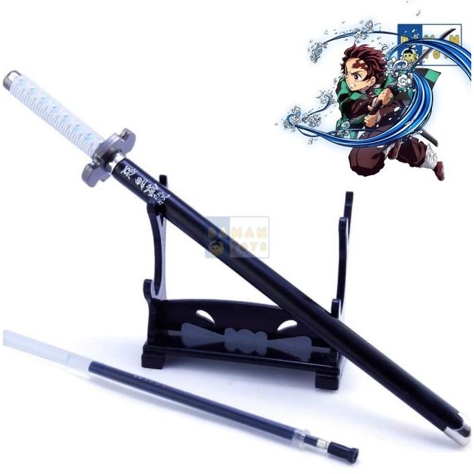 

TERMURAH - Pulpen Tanjiro anime demon slayer Sword pen panjang 20 cm stand & refi